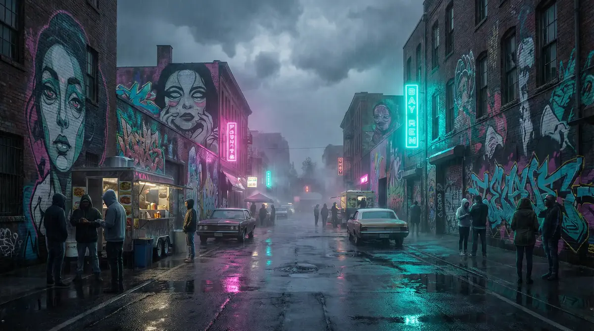 自动刷票软件 - 雨夜壁画街